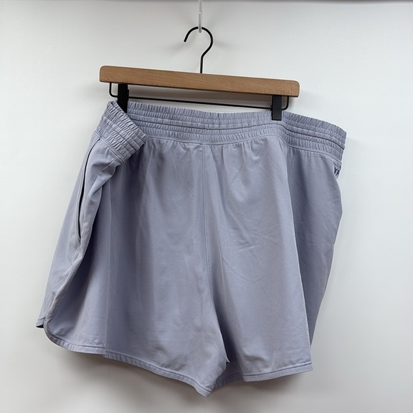 Abercrombie & Fitch YPB High Rise Elastic Waist Shorts Athleisure Purple XXL - Picture 3 of 5